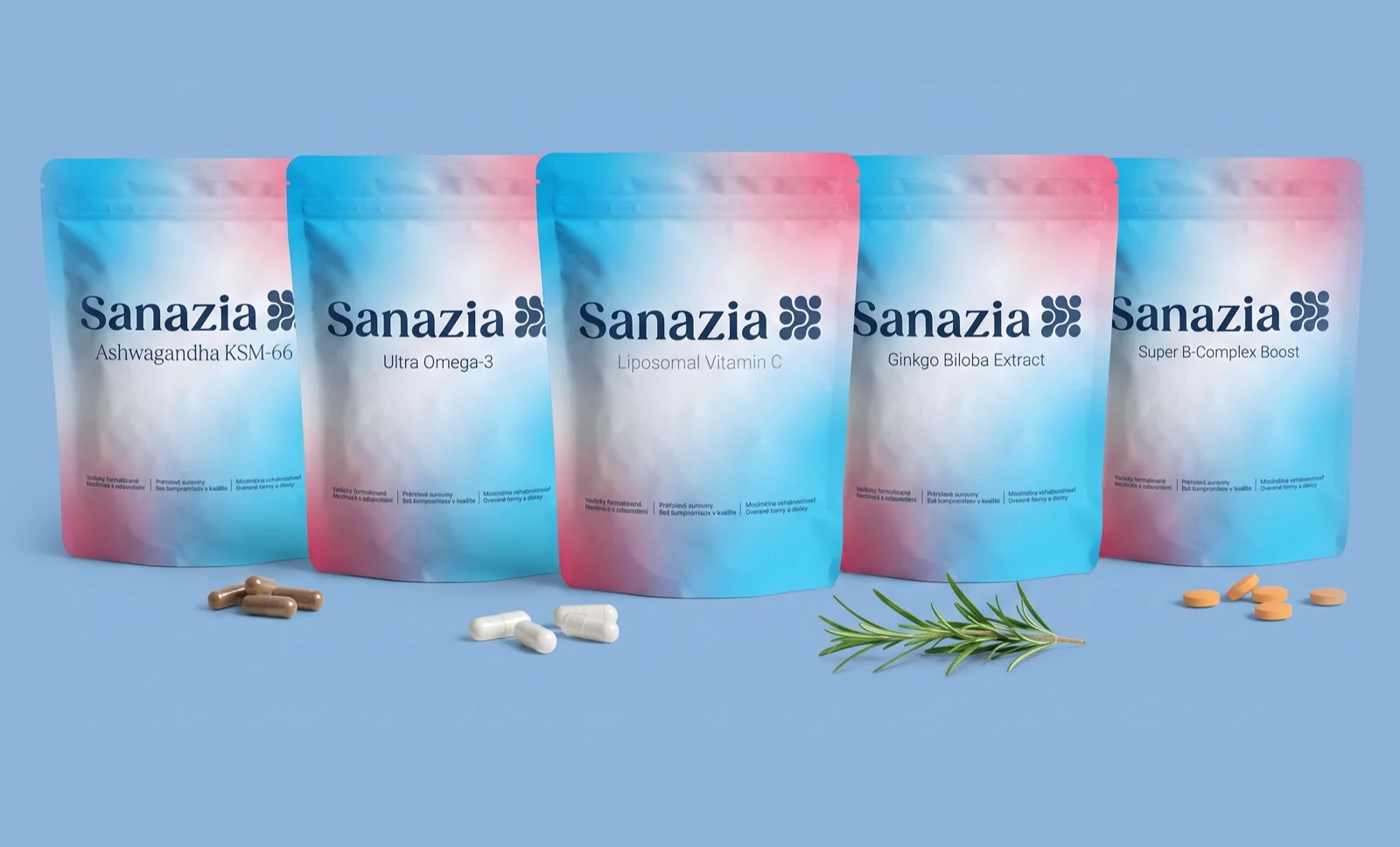 Balíčky klasických produktov Sanazia